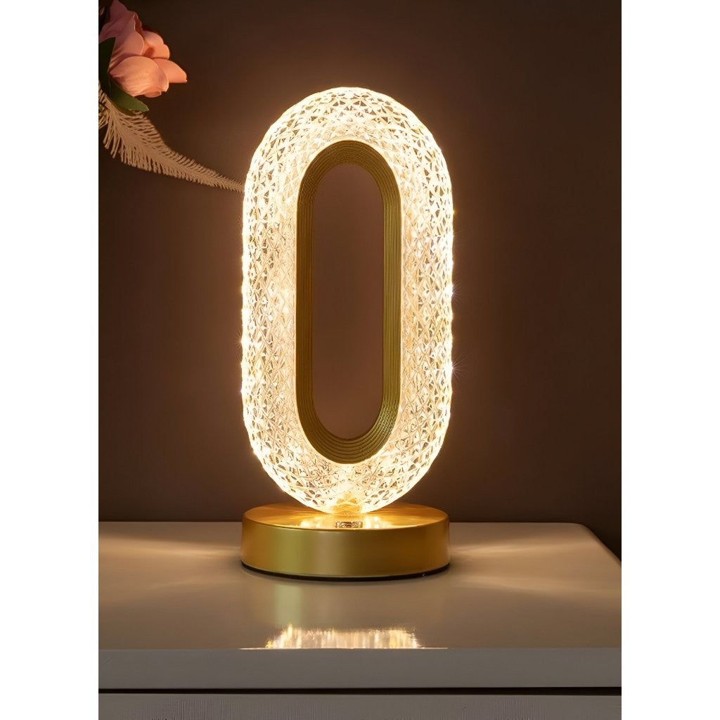 Luminária Oval de mesa luxuosa - casazinha