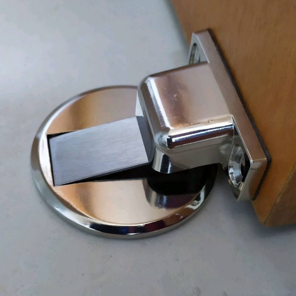 Kit com 4 Batentes de Porta Inox Magnético - Casazinha