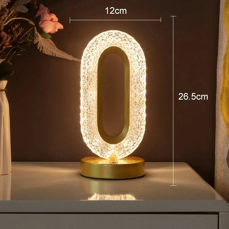 Luminária Oval de mesa luxuosa - casazinha