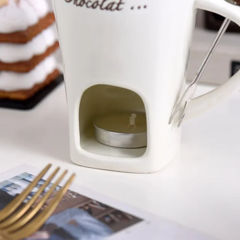 Caneca de Porcelana que Derrete Chocolate Casazinha