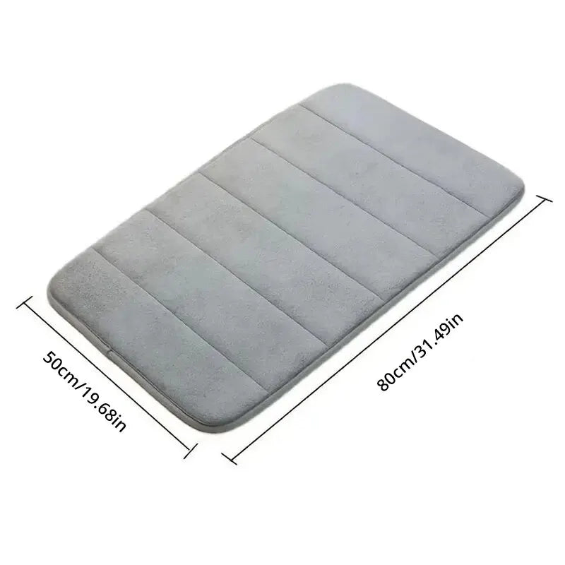 Tapete antiderrapante e macio para banheiro absorção rápida