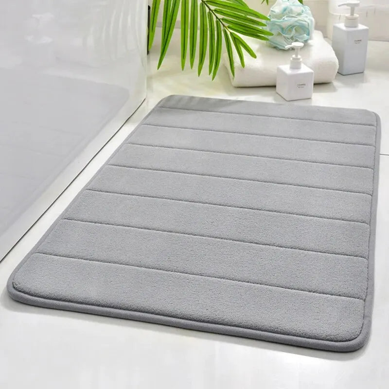 Tapete antiderrapante e macio para banheiro absorção rápida