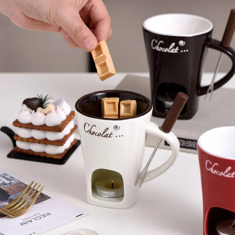 Caneca de Porcelana que Derrete Chocolate Casazinha