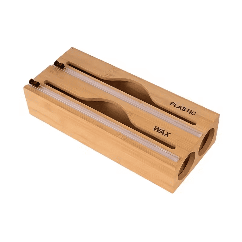 Porta Rolos Duplo de Bambu Casazinha