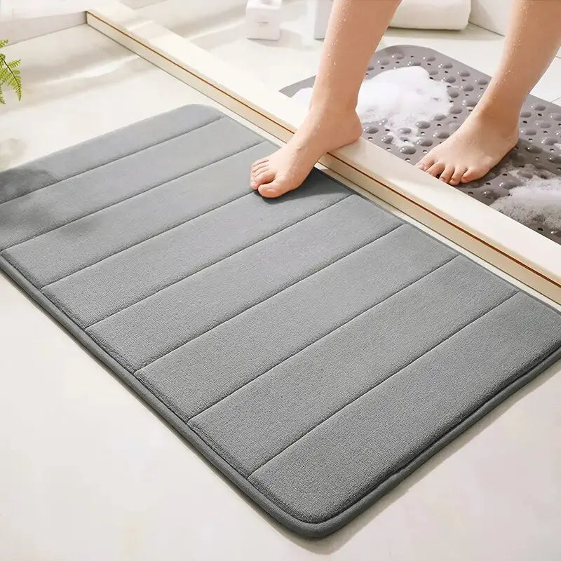 Tapete antiderrapante e macio para banheiro absorção rápida