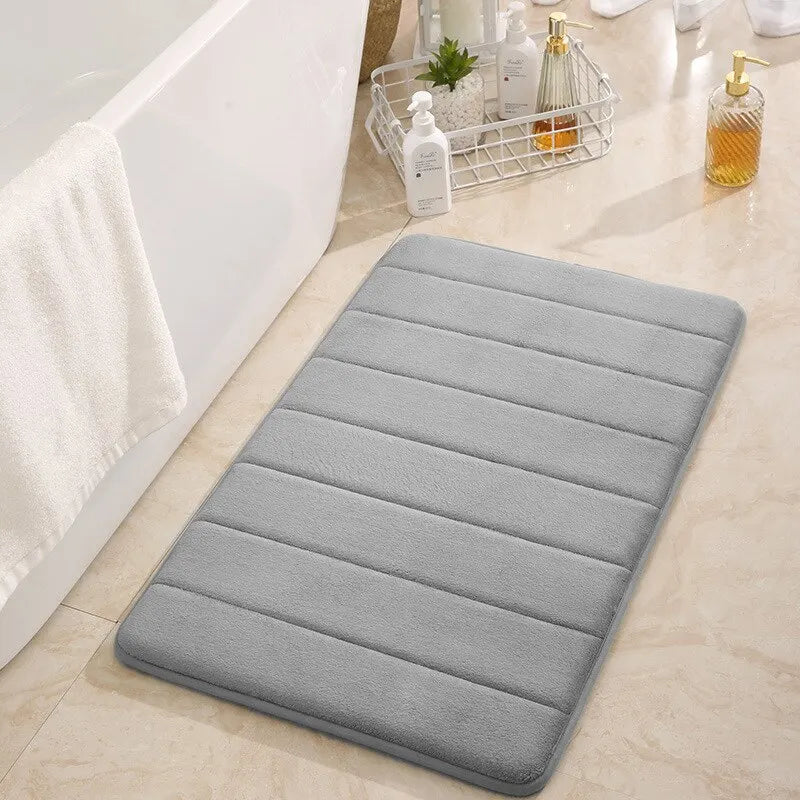 Tapete antiderrapante e macio para banheiro absorção rápida
