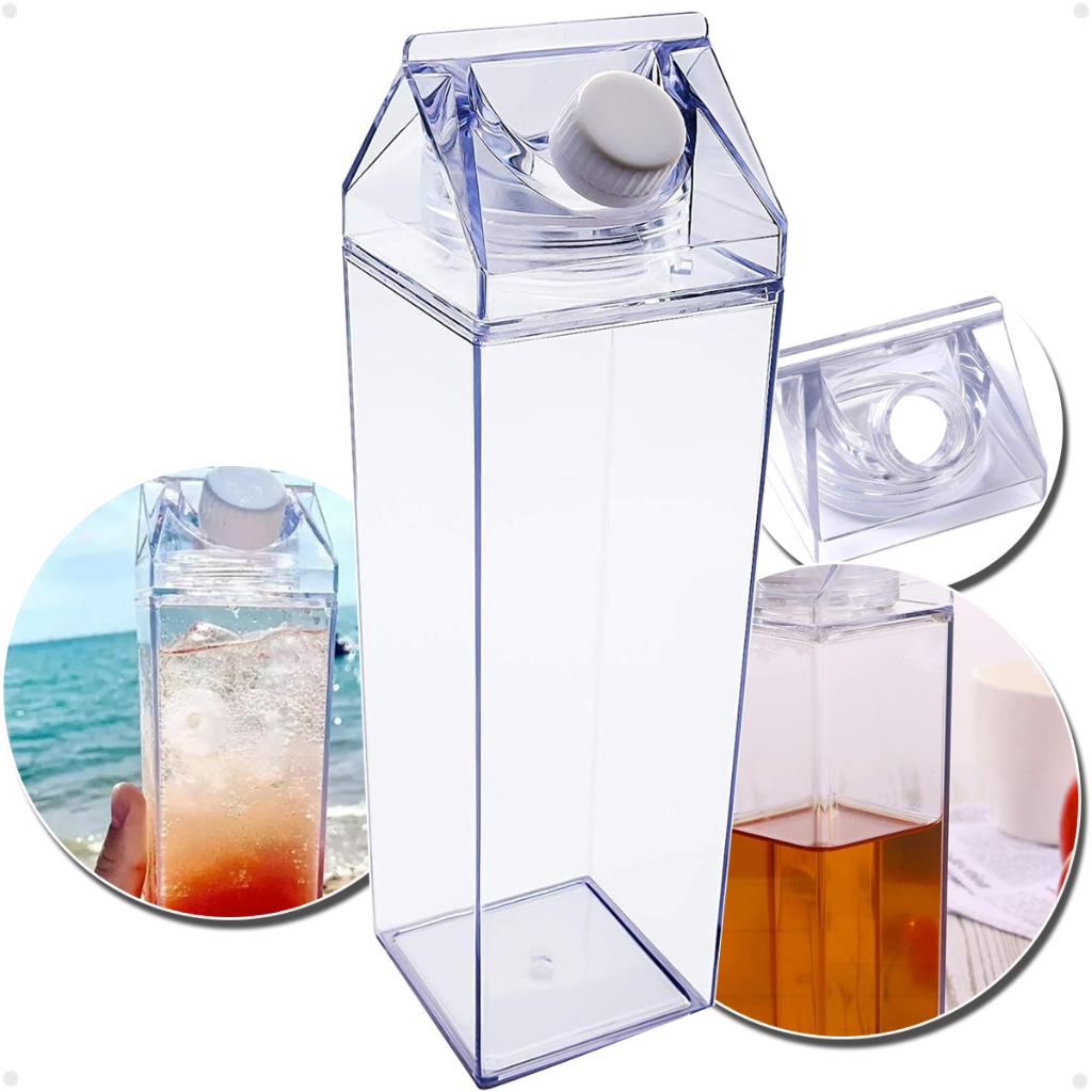 Garrafa de Acrílico transparente 1L - Casazinha