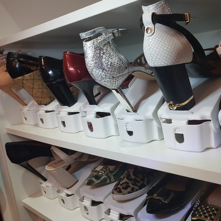 Kit 10 Organizadores de Sapatos empilhável Casazinha