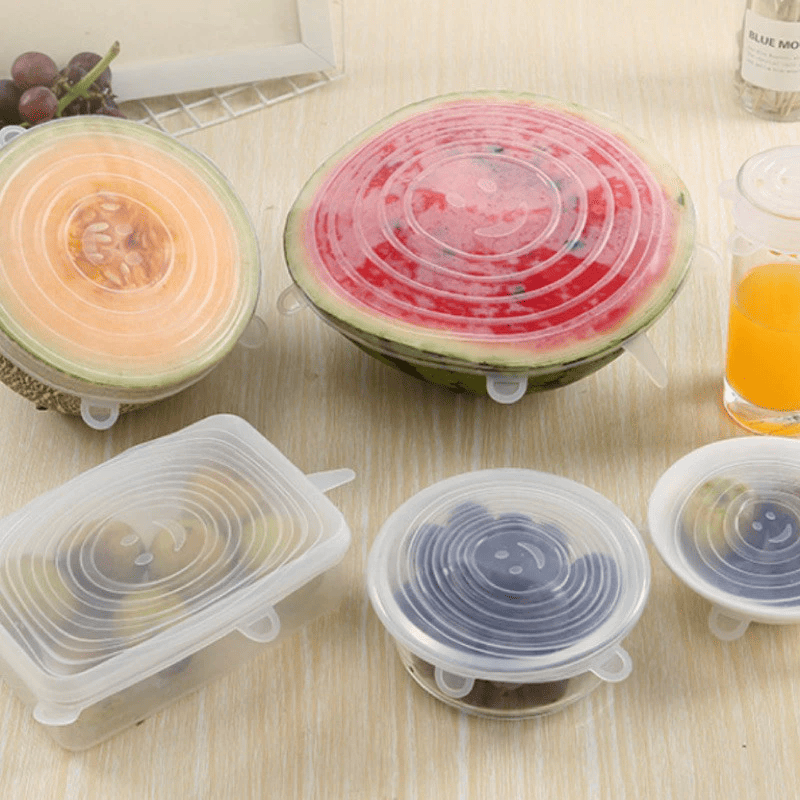 Tampas de Silicone Reutilizáveis Kit 6 Pcs - Casazinha