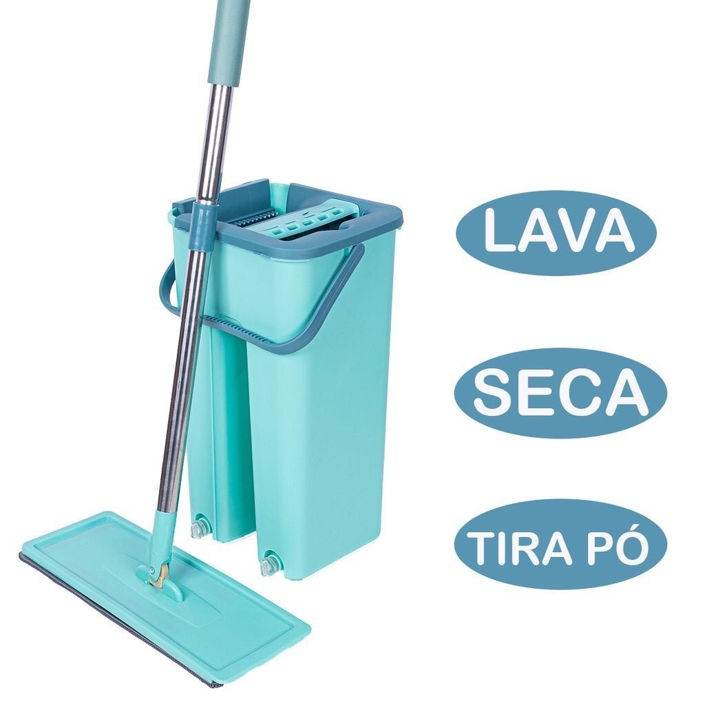 Mop 2 em 1 com Balde Duplo Auto Limpante Casazinha