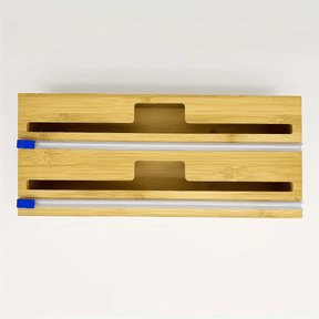 Porta Rolos Duplo de Bambu Casazinha