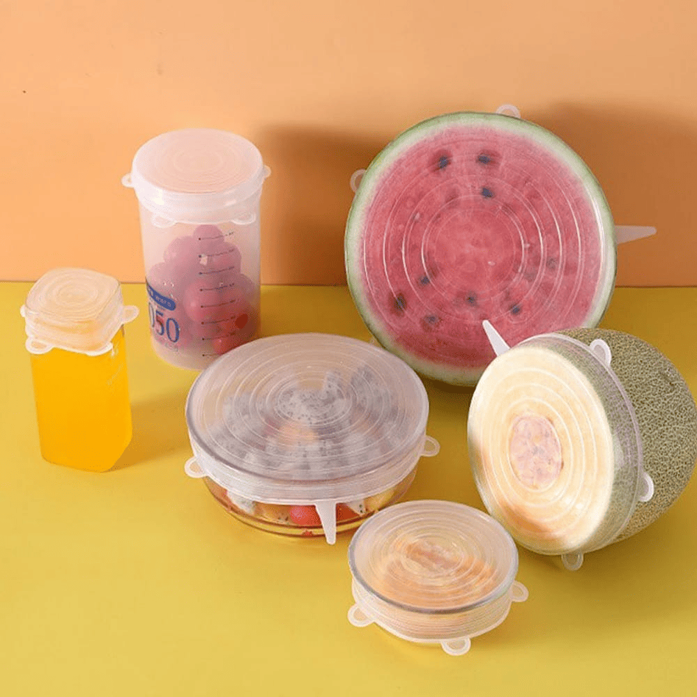 Tampas de Silicone Reutilizáveis Kit 6 Pcs - Casazinha