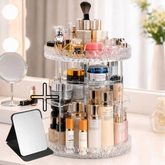 Organizador de Acrilico Giratorio para Maquiagem,Skincare e Cosmeticos