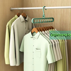Cabide giratório organizador de guarda roupas 
Ganhe mais espaço e organize seu guarda roupas!