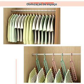 Cabide girátório organizador de guarda roupas