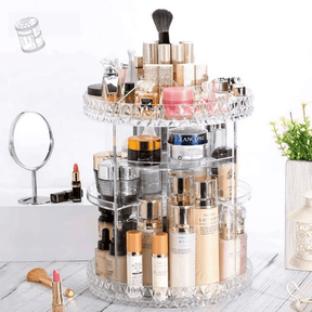 Organizador de Acrilico Giratorio para Maquiagem,Skincare e Cosmeticos