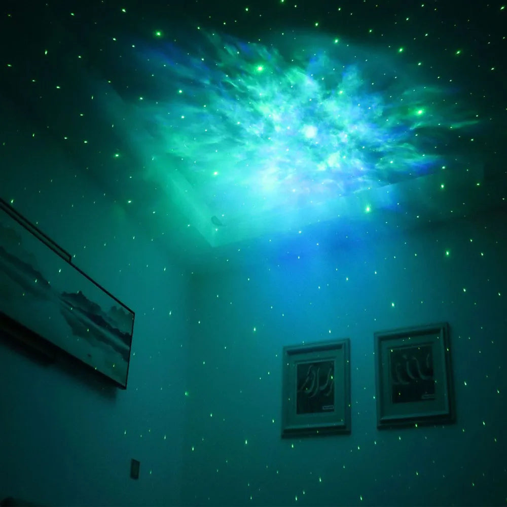 Luminária Projetora Mini Astronauta Céu Estrelado