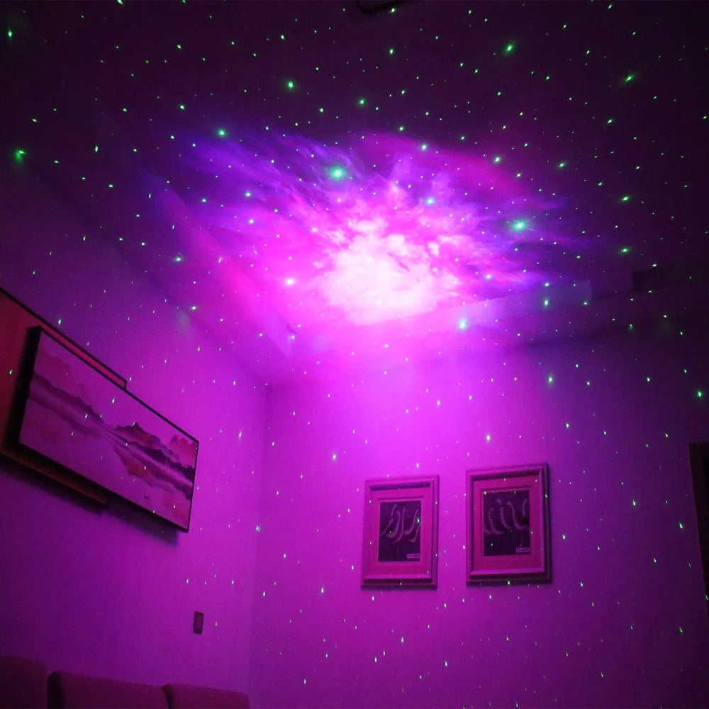 Luminária Projetora Mini Astronauta Céu Estrelado