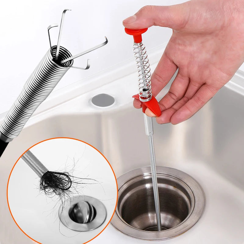 Vara de desentupir pias e ralos com garrinhas[Compre 1 Leve 2]