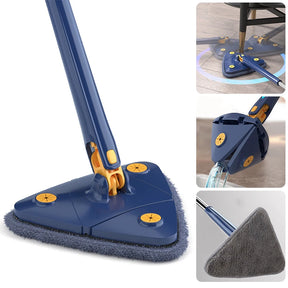 Mop giratório de limpeza triangular 360°