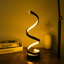 Luminária de mesa espiral minimalista moderna