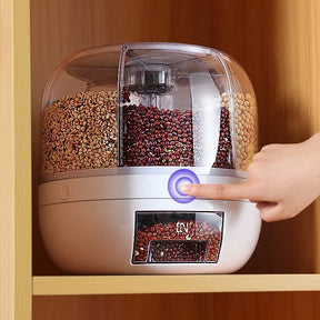 Organizador Giratório 360° para Alimentos – Selado, Prático e à Prova de Umidade