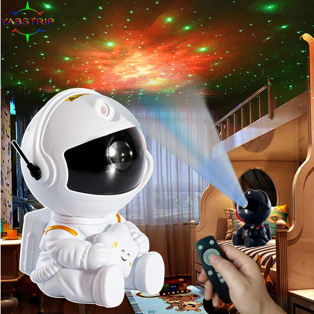 Luminária Projetora Mini Astronauta Céu Estrelado