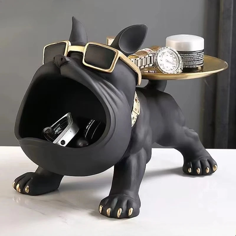 decoração 
estátua de cachorro para decoração e armazenamento