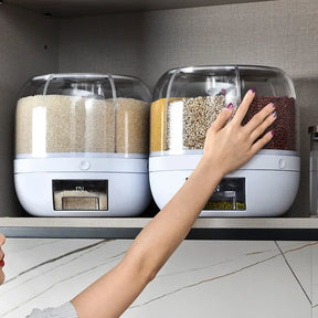 Organizador Giratório 360° para Alimentos – Selado, Prático e à Prova de Umidade