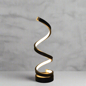 Luminária de mesa espiral minimalista moderna