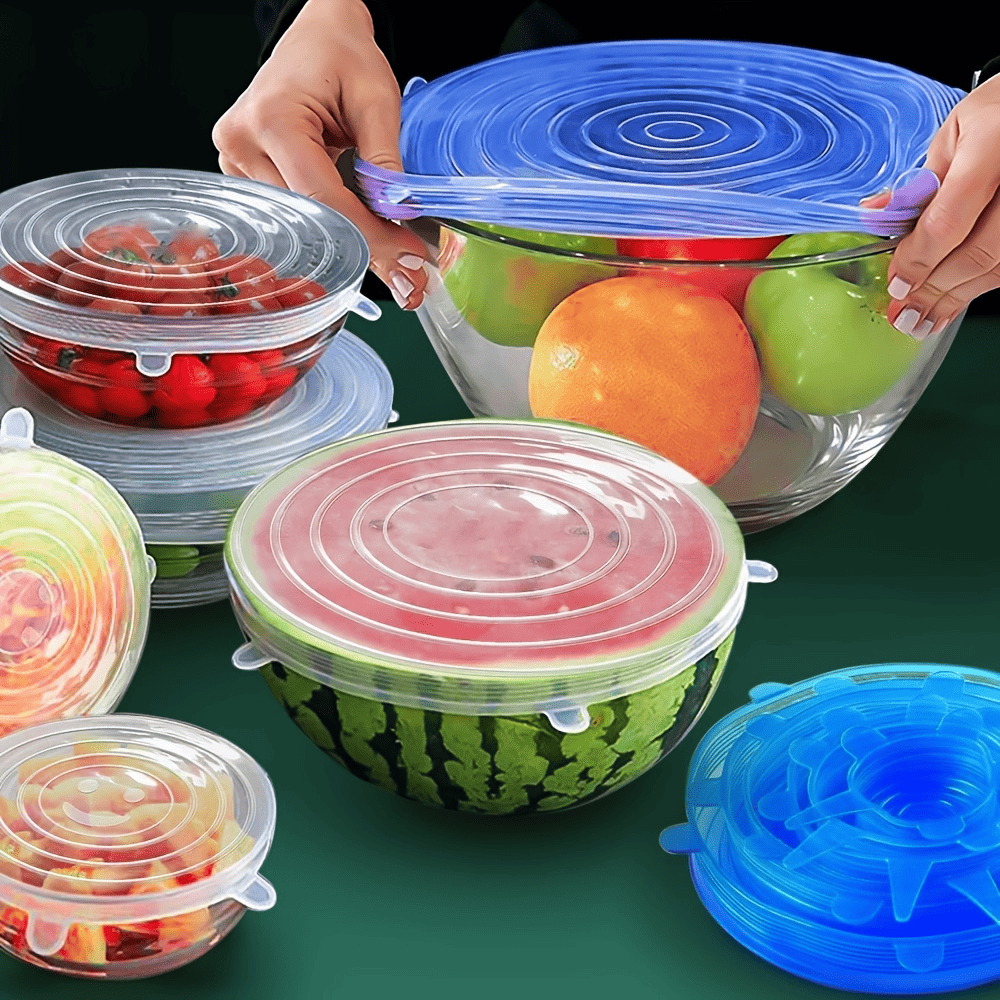 Tampas de Silicone Reutilizáveis Kit 6 Pcs - Casazinha