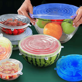 Tampas de Silicone Reutilizáveis Kit 6 Pcs - Casazinha