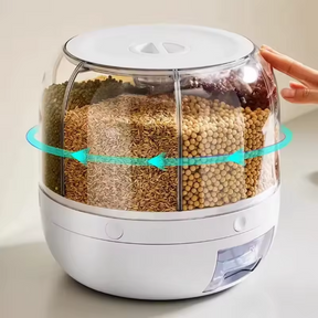 Organizador Giratório 360° para Alimentos – Selado, Prático e à Prova de Umidade