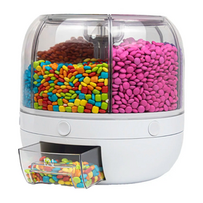 Organizador Giratório 360° para Alimentos – Selado, Prático e à Prova de Umidade