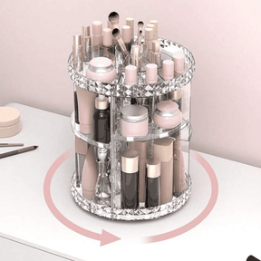 Organizador de Acrilico Giratorio para Maquiagem,Skincare e Cosmeticos