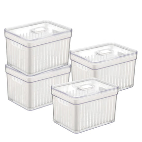 Kit organizador de geladeira conjunto com 4