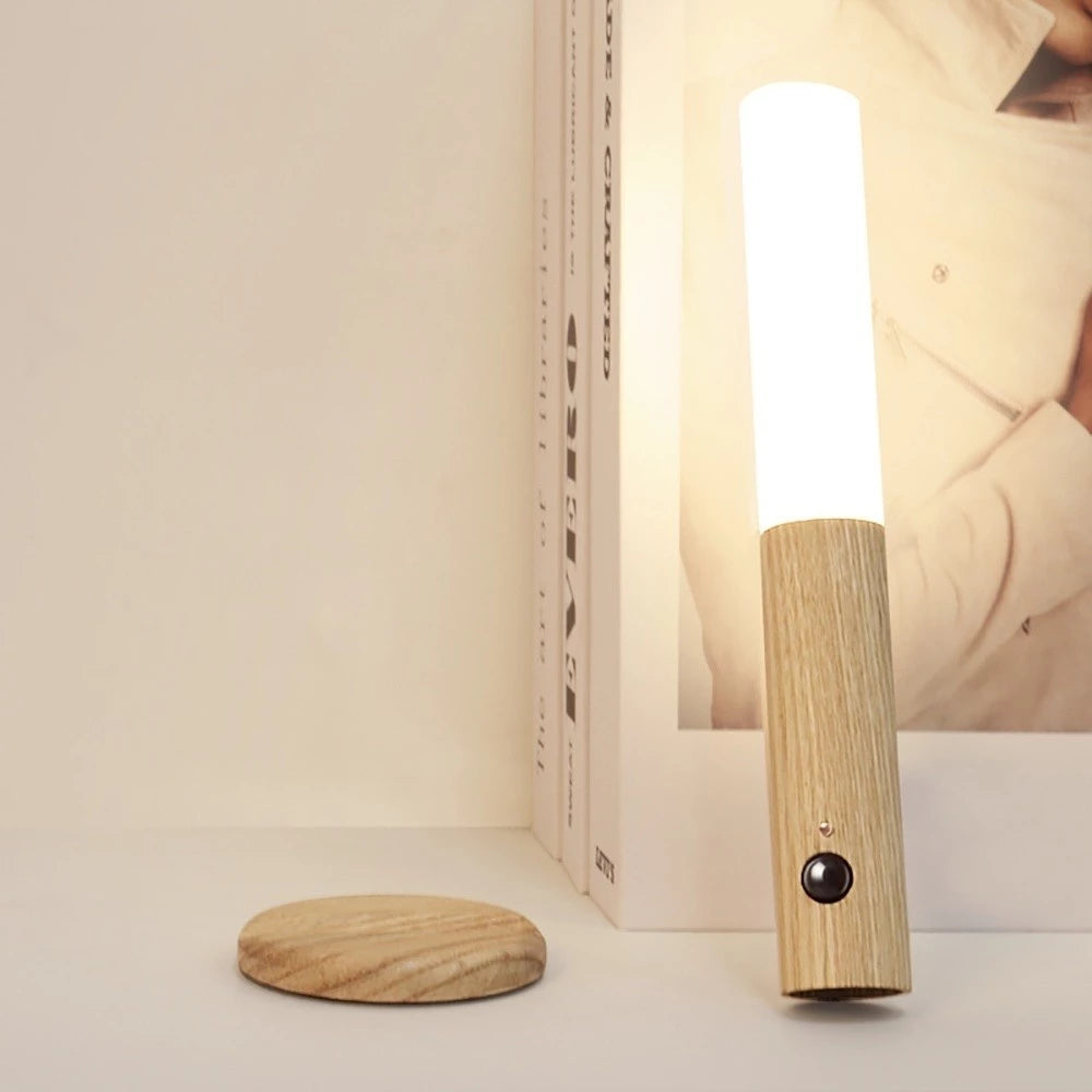 luminaria led de madeira (compre 1 leve 2)