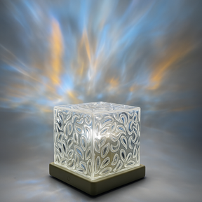 Luminária em Cubo Ondas do Mar