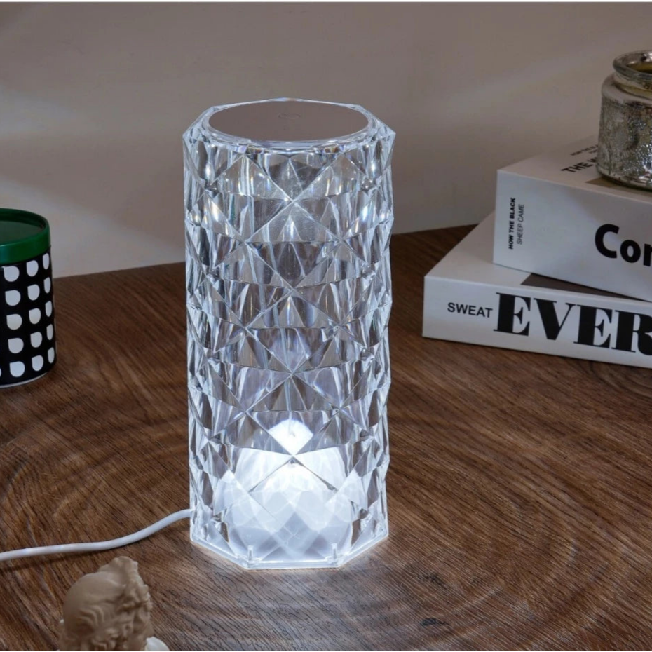 Luminária de mesa Cristal sensível ao toque - casazinha