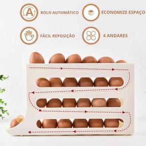 Porta Ovos 4 Andares Com Dispenser Casazinha