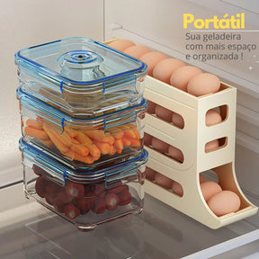 Porta Ovos 4 Andares Com Dispenser Casazinha