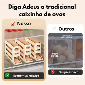 Porta Ovos 4 Andares Com Dispenser Casazinha