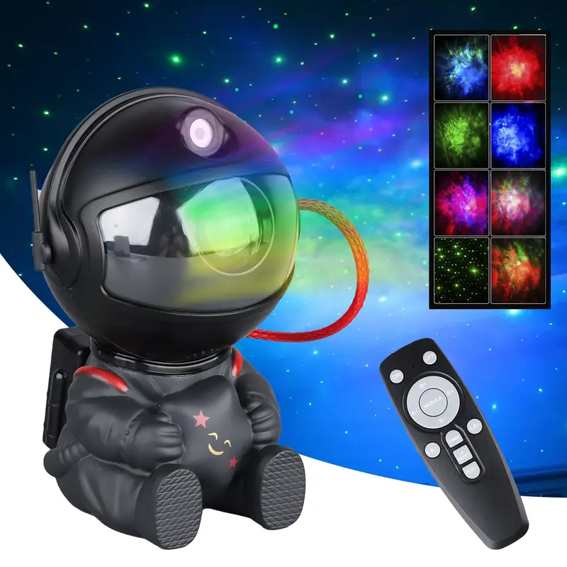 Luminária Projetora Mini Astronauta Céu Estrelado
